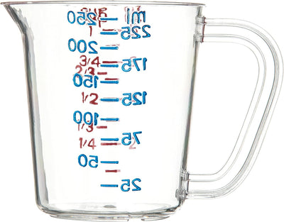Taza medidora plástico transparente pack 12