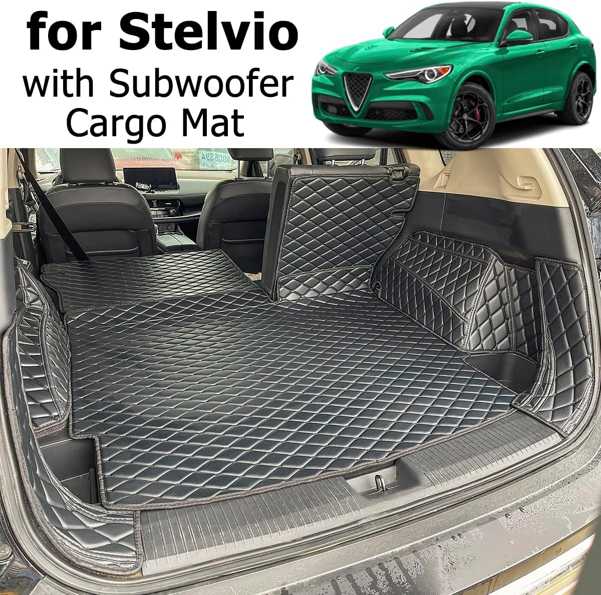 Alfombrilla carga Alfa Romeo Stelvio 17-26 antiderrap