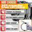 Cables puerta garaje 7-8'6" acero galvanizado 304 set 2