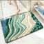 Tapete baño playa 20x32pulg antideslizante decoración hogar verde