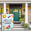 Banderas jardín 12x18pulg doble cara helado frutas decoración