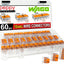 Kit 60 Pzas Tuercas Palanca WAGO 221-61x Conectores 10AWG