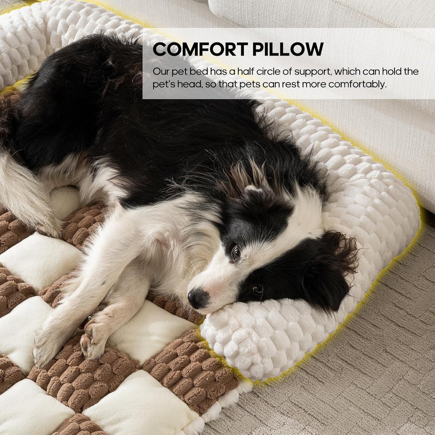 Sofá cama perro funda franela gruesa antiderrap