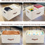 Cajas tela plegables 21.7x13x11.8" beige con tapas
