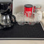 Alfombrilla café silicona 18x12pulg protector espresso
