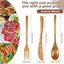 Set 12 Pzas Cubiertos Madera para Comer Cena