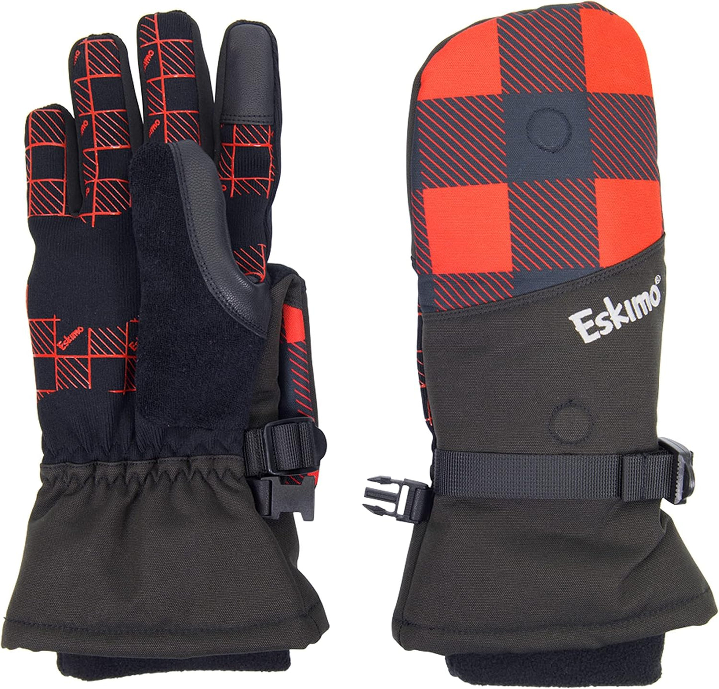 Guantes pesca hielo plaid 210 denier unisex