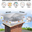 Tapa chimenea 17x21pulg ajustable para baldosas arcilla