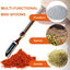 6 Pzas Cucharas Metal 3pulg para Medicina y Cocina Multicolor