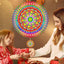 Molinillo viento mandala 12" decoración jardín
