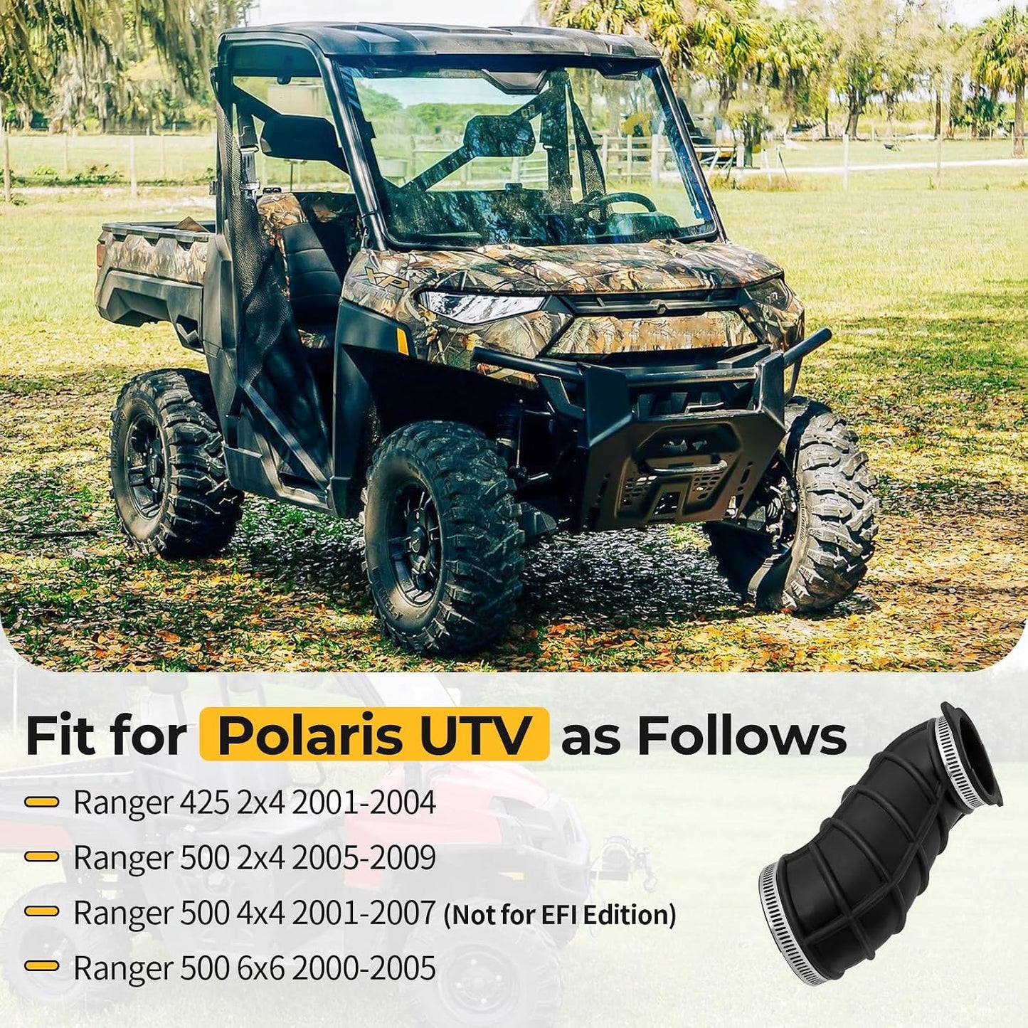 Bota admisión aire Polaris Ranger