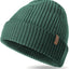 Gorro lana merino unisex punto liso puños suave cálido