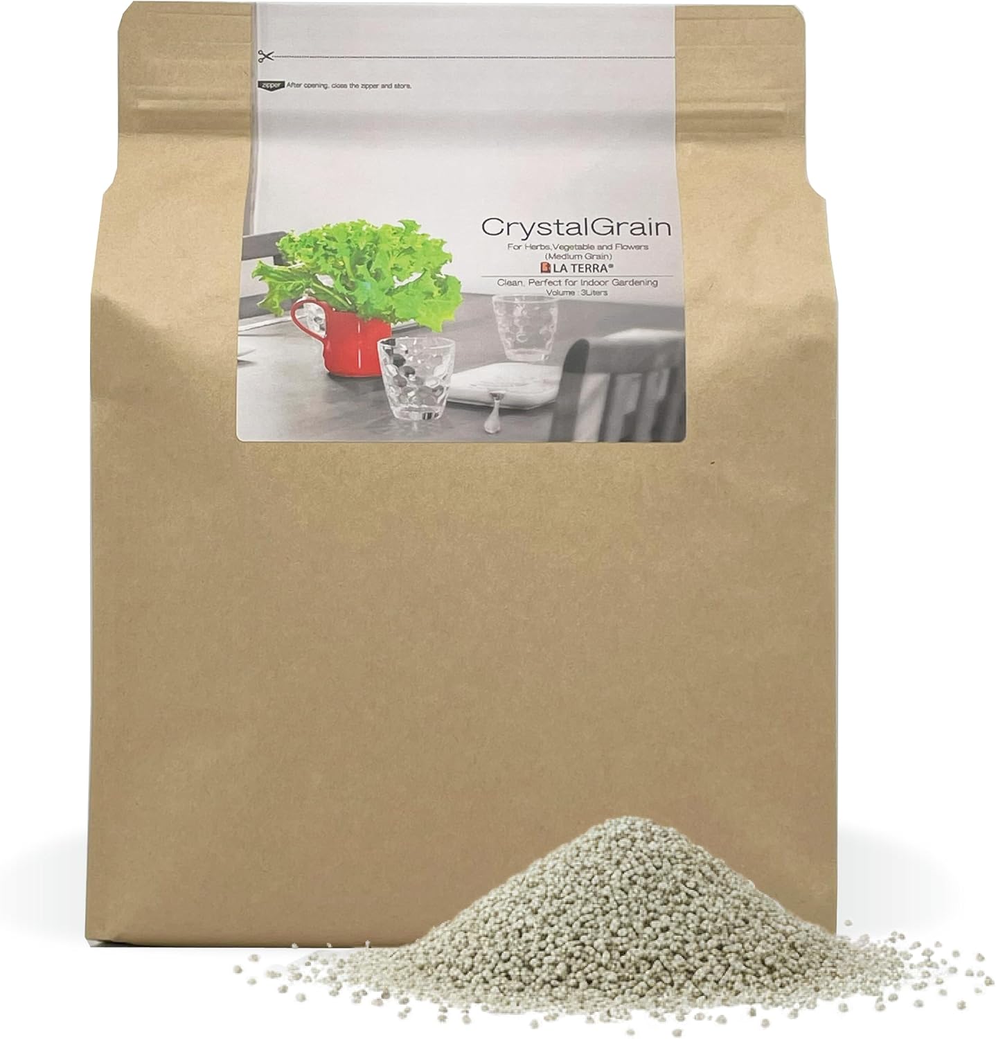 Grano cristal cultivo sin suelo 3L limpio seguro para alimentos