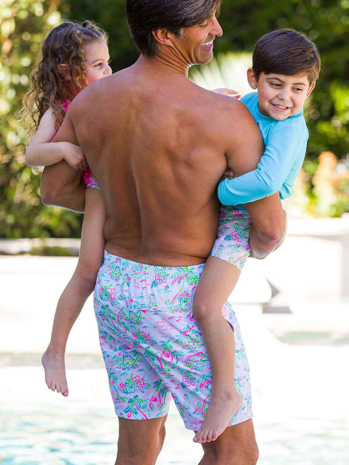 Bañador UPF50 para Hombre de Lino Resistente al Agua