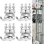 4 Rodillos puerta corredera ruedas tubo 1-7/8pulg