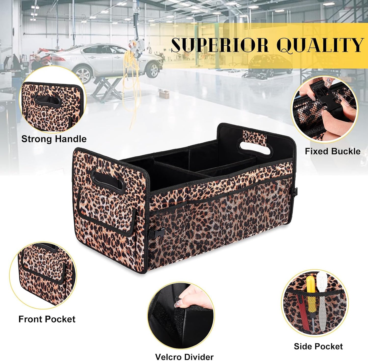 Organiz. maletero auto plegable ajustable
