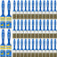 Set 40 Pinceles Planos 1.5pulg para Paredes y Pintura