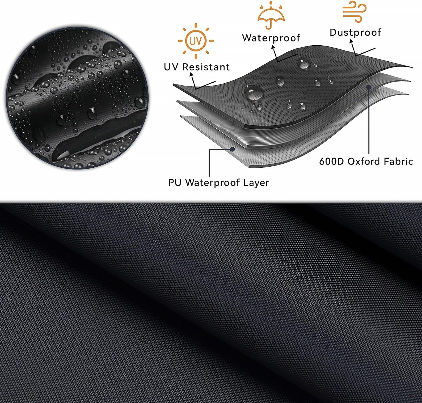 Funda sofá biplaza exterior impermeable para 2 personas
