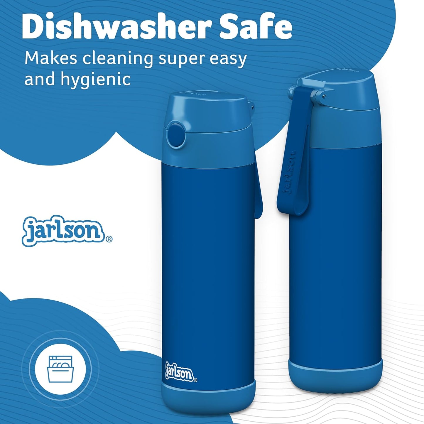 Botella térmica acero inox para niños 18oz con popote