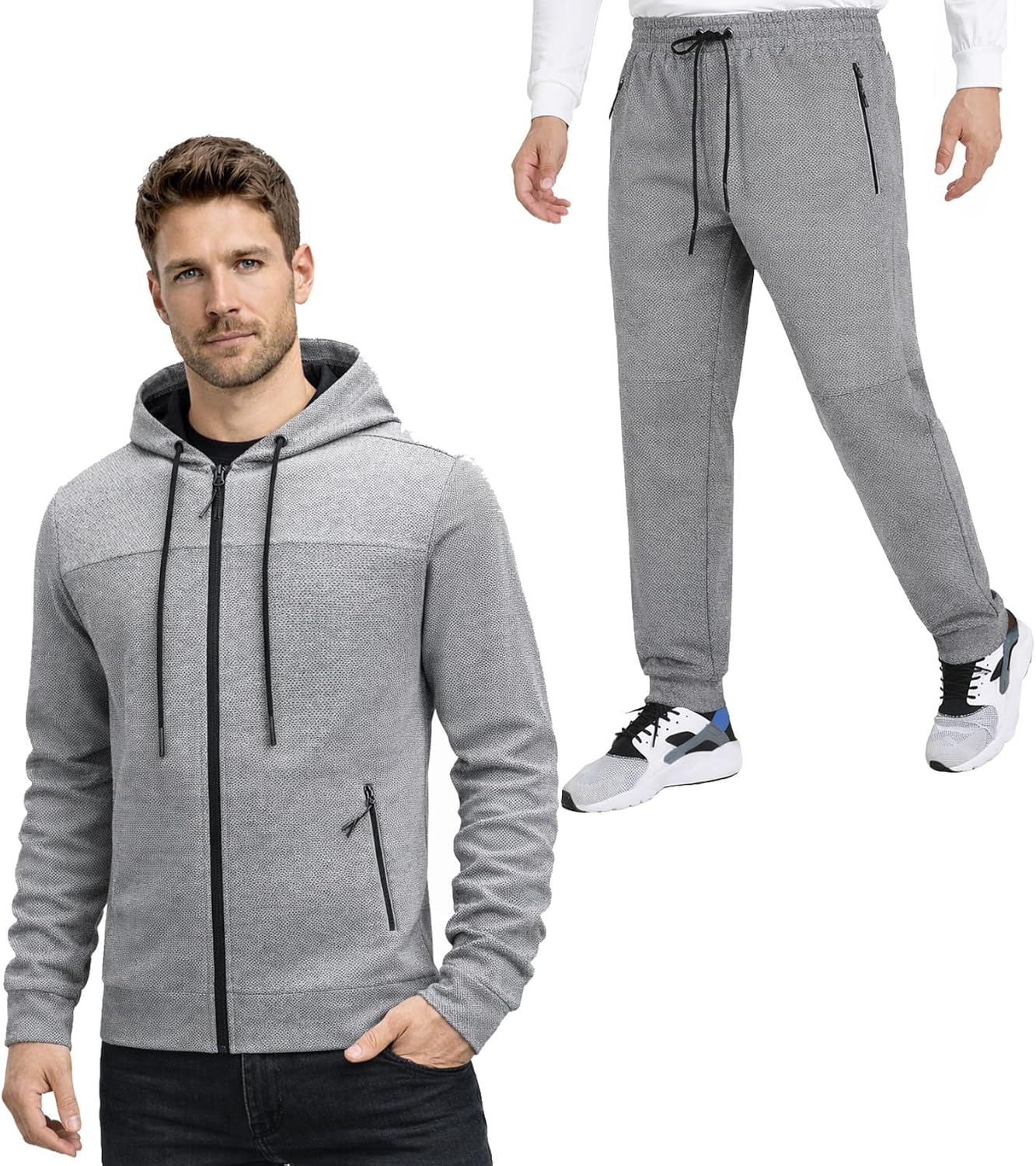 Conjunto deportivo 2 pzas para hombre con cremallera