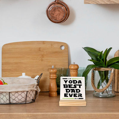 Letrero madera texto dad best dad regalo papá navidad