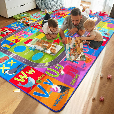Alfombra educativa infantil 8x10ft para aprender