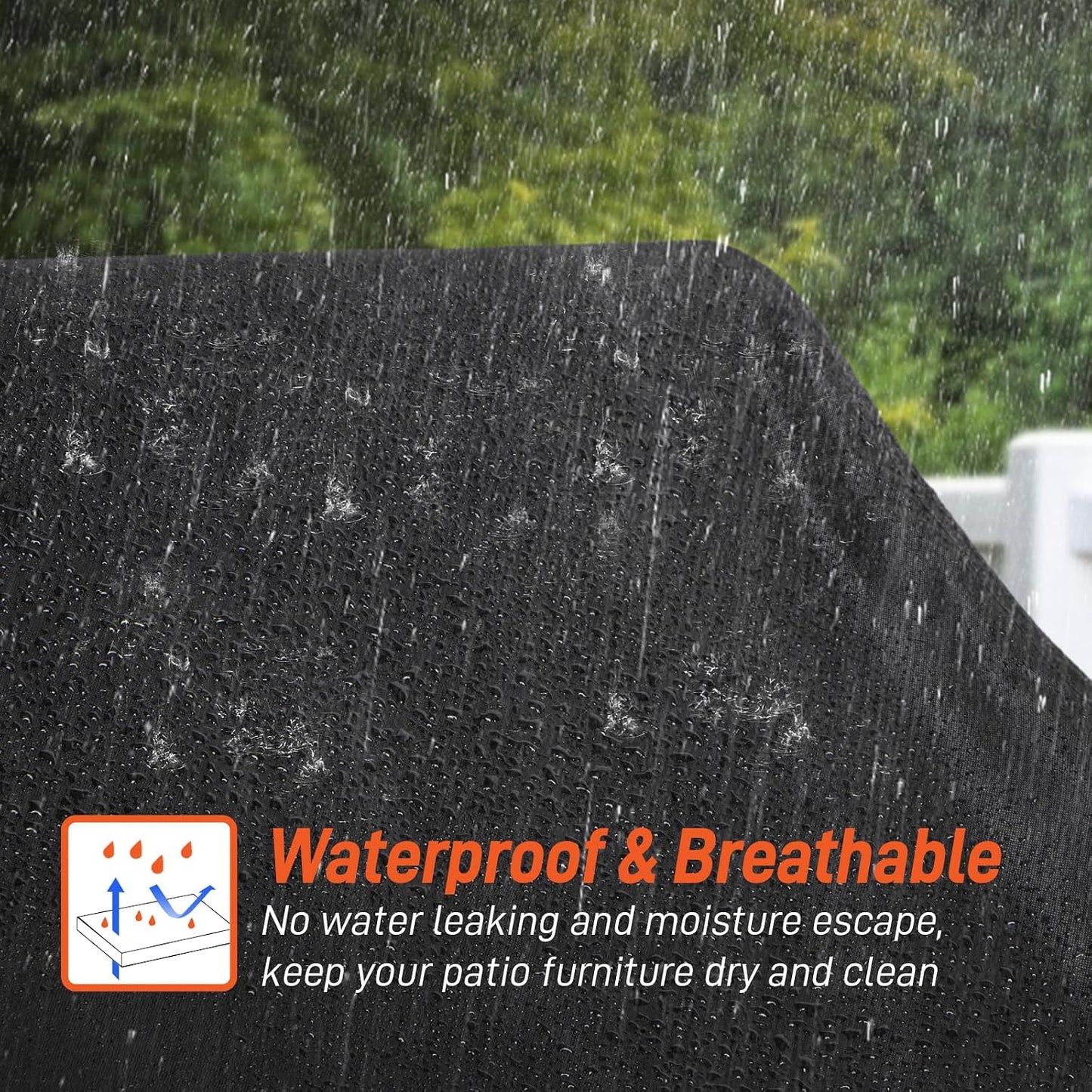 Funda silla descanso exterior 68x30x26pulg impermeable
