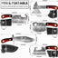 5 Pzas Cuchillo Llavero Chef con Funda para Camping