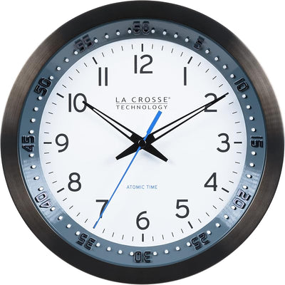 Reloj pared atómico metal 10pulg