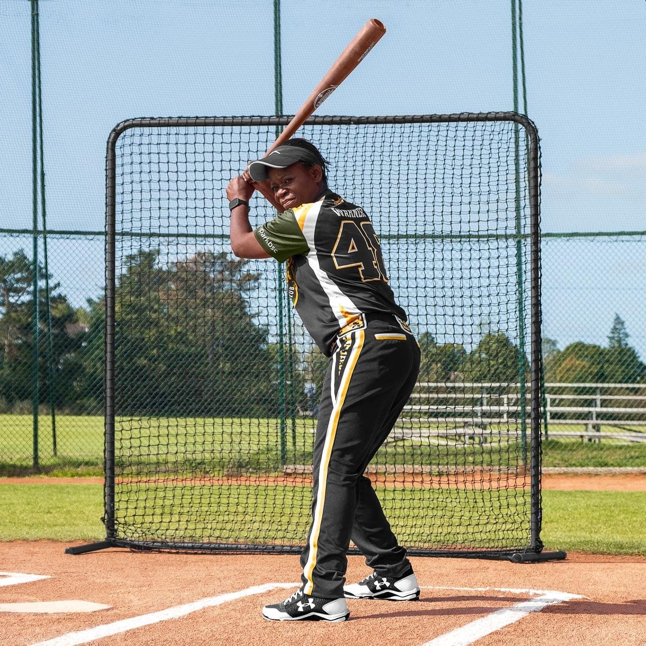 Pantalla protectora béisbol 7x7pies red seguridad