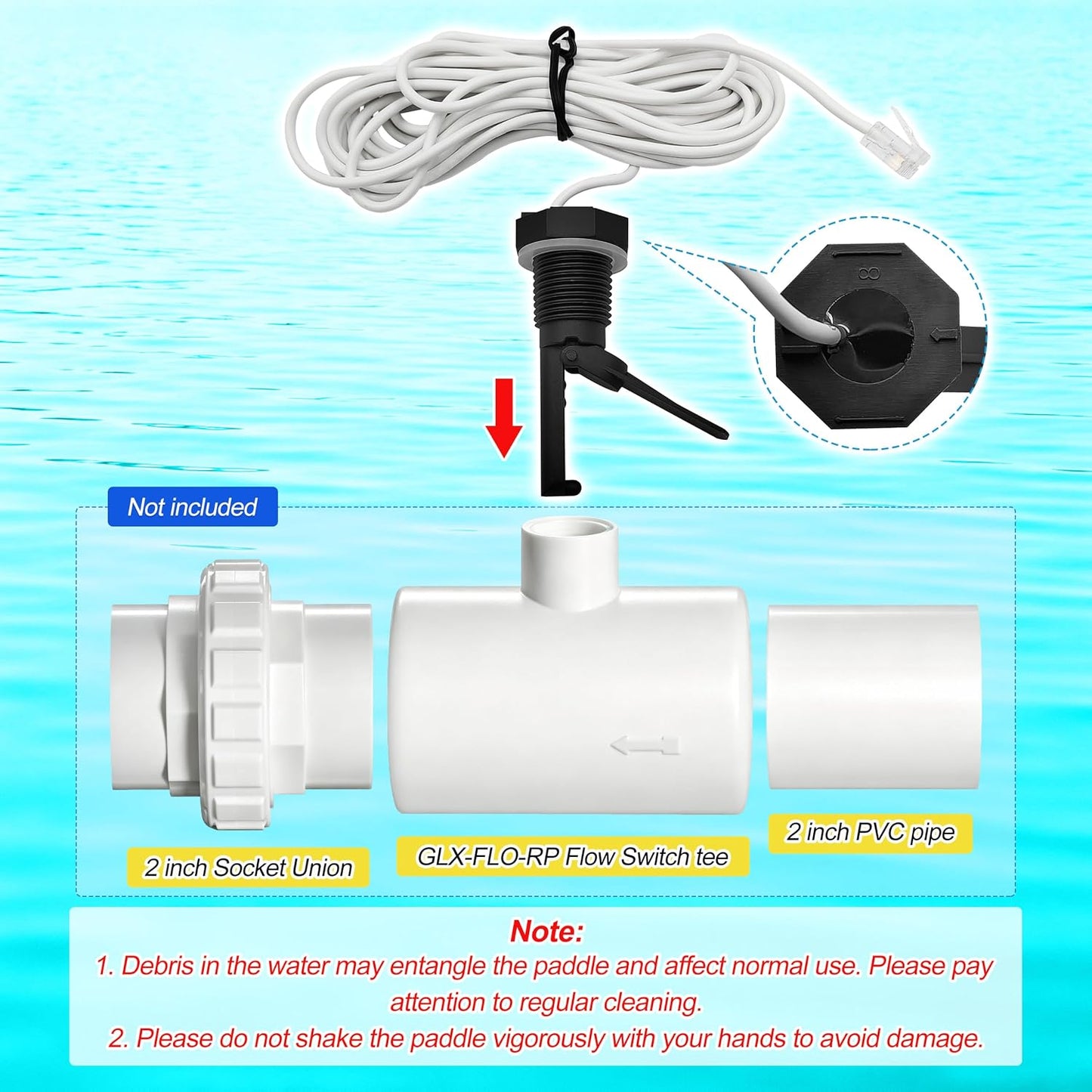Kit reemplazo sensor flujo acuarita Hayward/Goldline