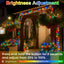 Tira luces Navidad 66pulg 200 LED control remoto
