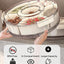 Bandeja servicio dividida con tapa 6 compartimentos