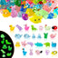 100 Pzas Mini Animales Resina Luminosos para Muñecas Jardín