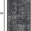 Alfombra pasillo 2x6" color negro antiderrap suave