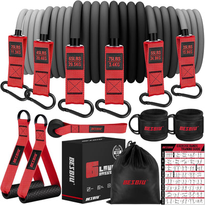 Cintas resistencia 300-420lb con agarres y anclaje para gimnasio