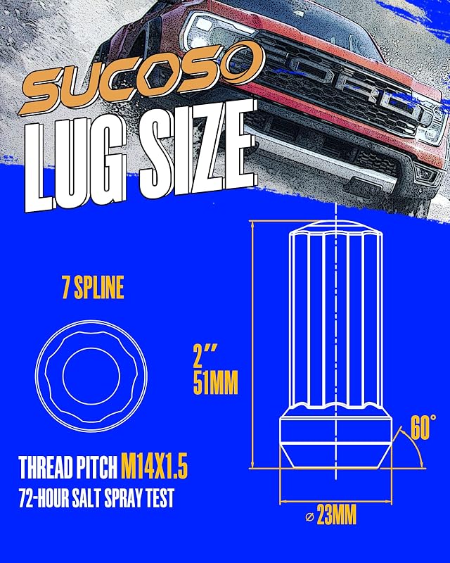 32 Pzas Tuercas M14x1.5 Cromadas Rueda Ford F250 Chevy