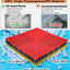 24 Baldosas Garaje 16x16pulg Antiderrap Resistentes Rojo