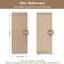 Alfombra pasillo 2.6x7ft lavable tejida bronceado/crema