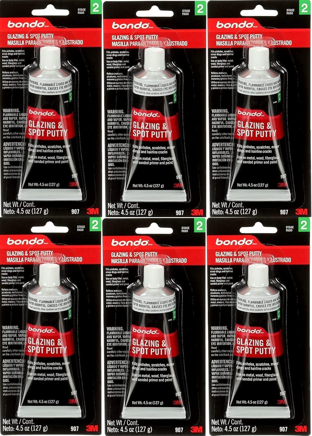 Masilla 3M acristalamiento 4.5oz relleno rápido