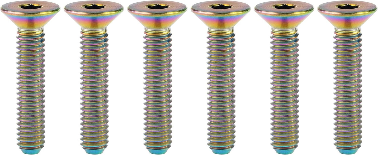 Tornillos Ti M4x20mm cabeza plana avellanada hexagonal
