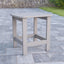 Mesa auxiliar Adirondack poliresina color gris