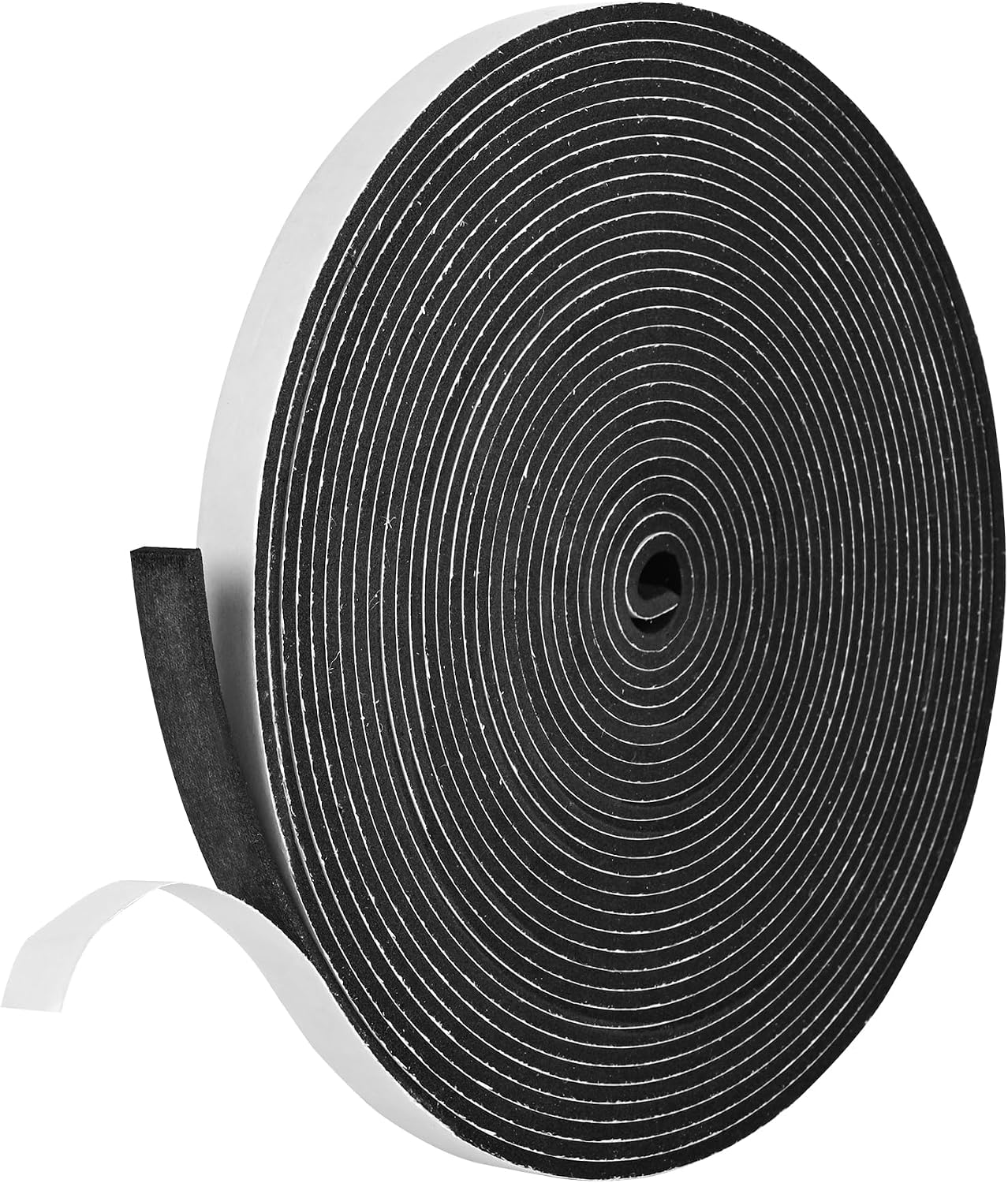 Cinta espuma autoadhesiva 1/2x1/8pulg 26ft aislamiento puertas ventanas