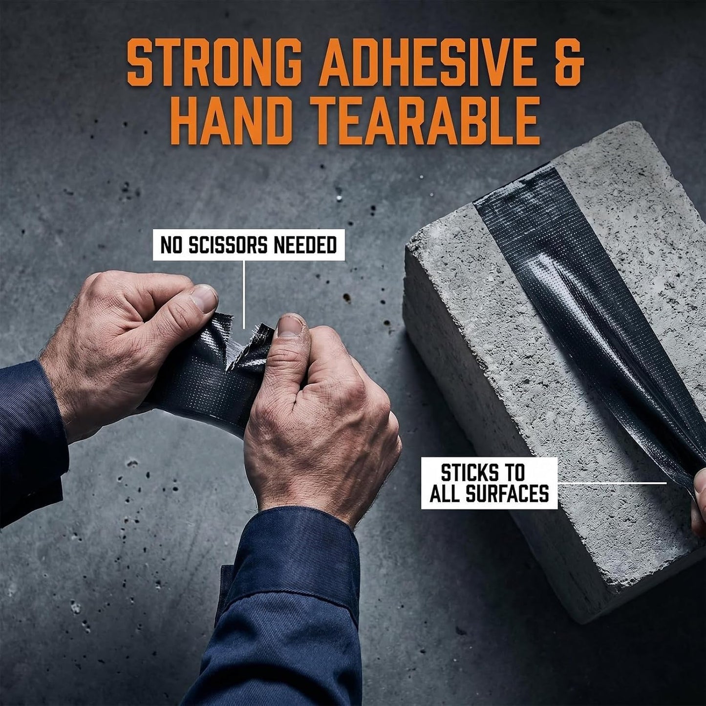 Cinta adhesiva súper fuerte 4pulg x32ft impermeable marrón