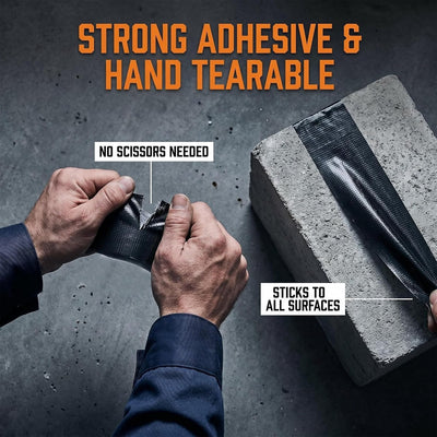 Cinta adhesiva súper fuerte 4pulg x32ft impermeable marrón