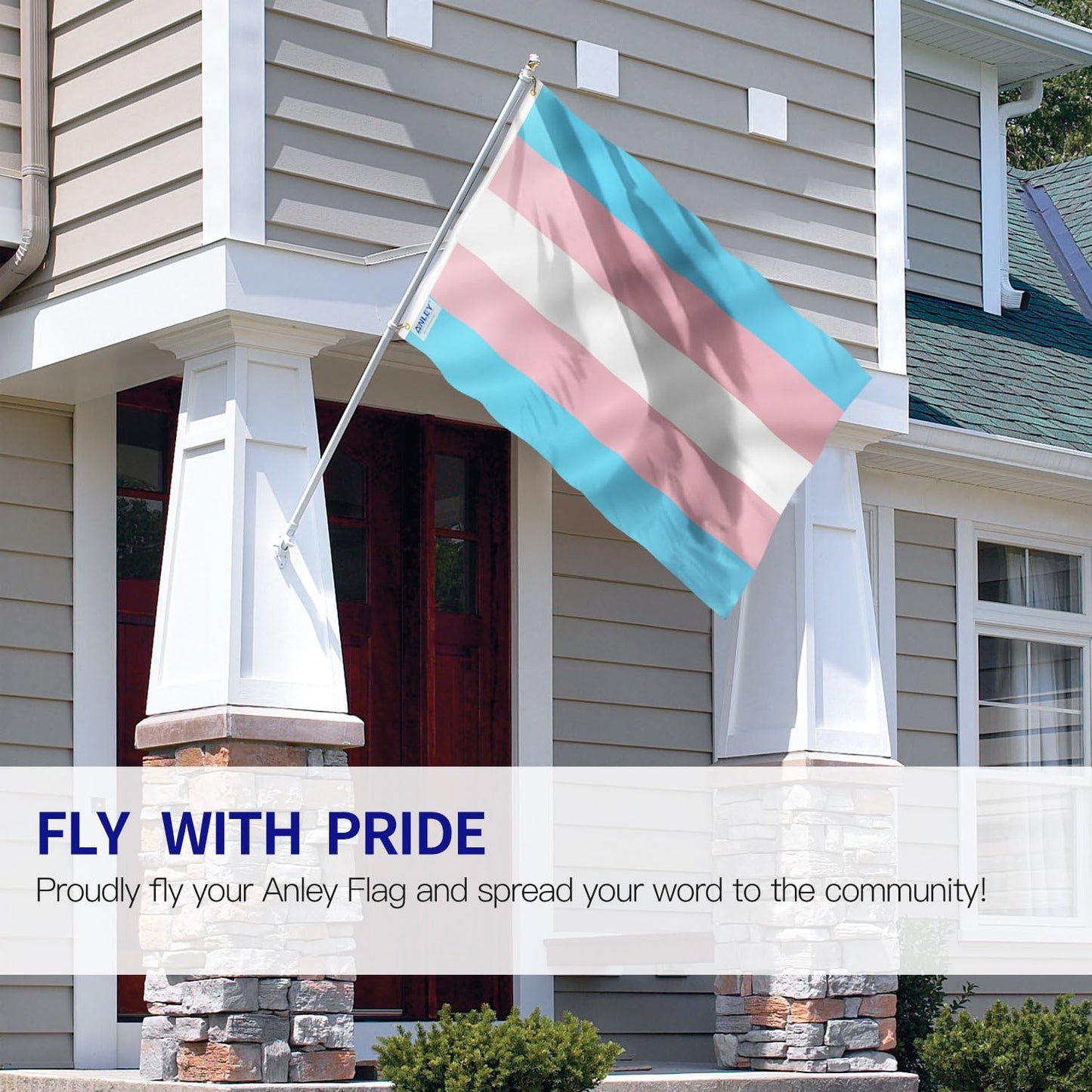 Bandera arco iris Estados Unidos transgénero