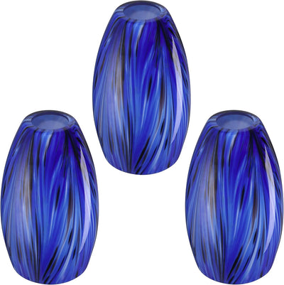 Lámpara cristal azul 4.7pulg 3 colgantes repuesto pared