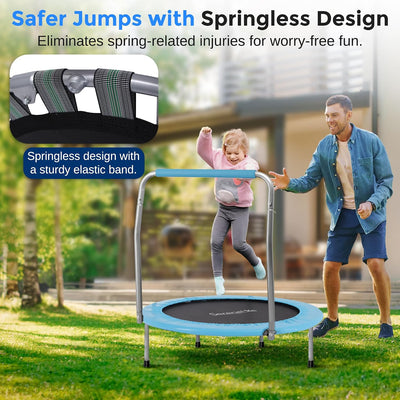 Trampolín plegable para niños 330lbs con mango foam