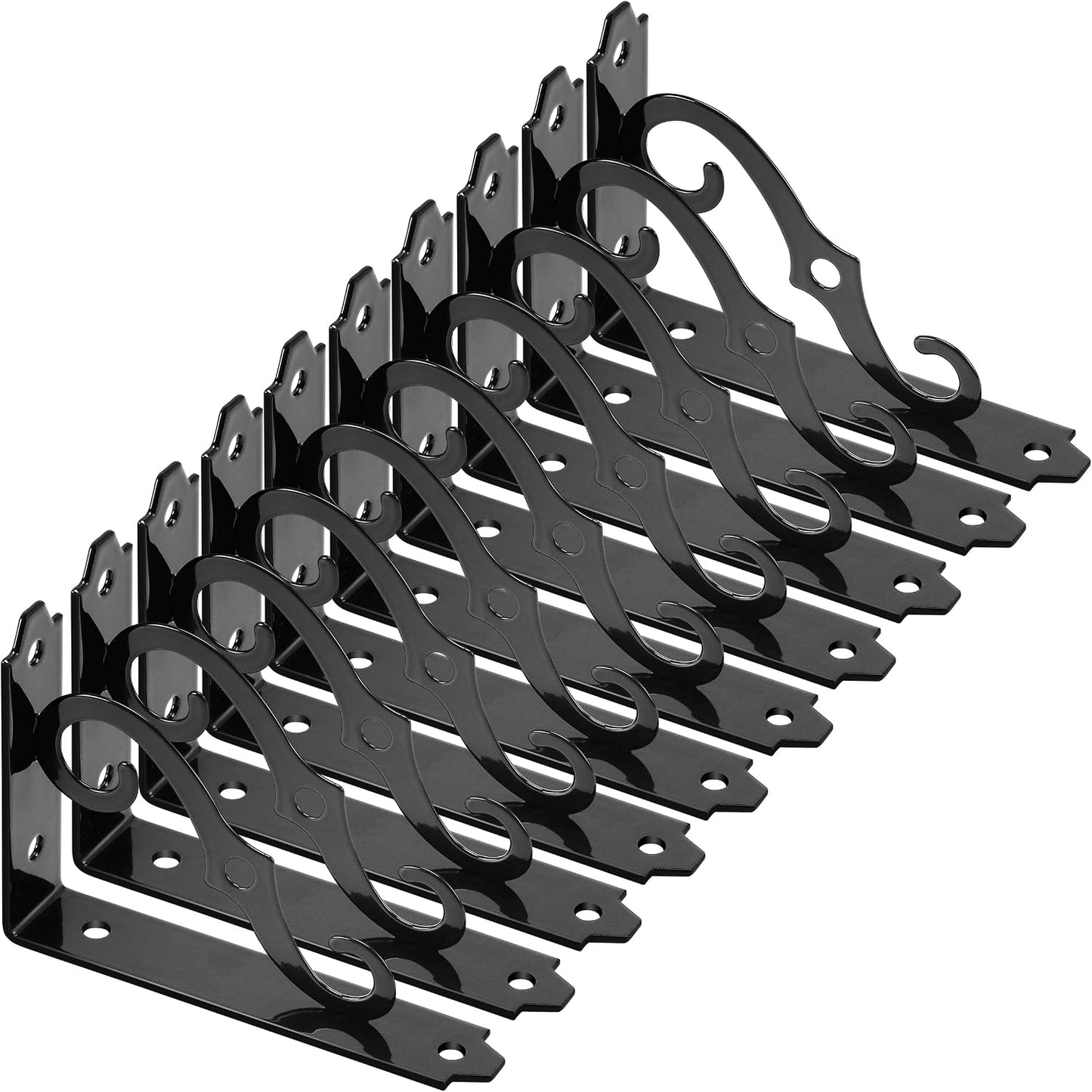 10 Soportes Metal Estantería 5pulg Forma L Resistente