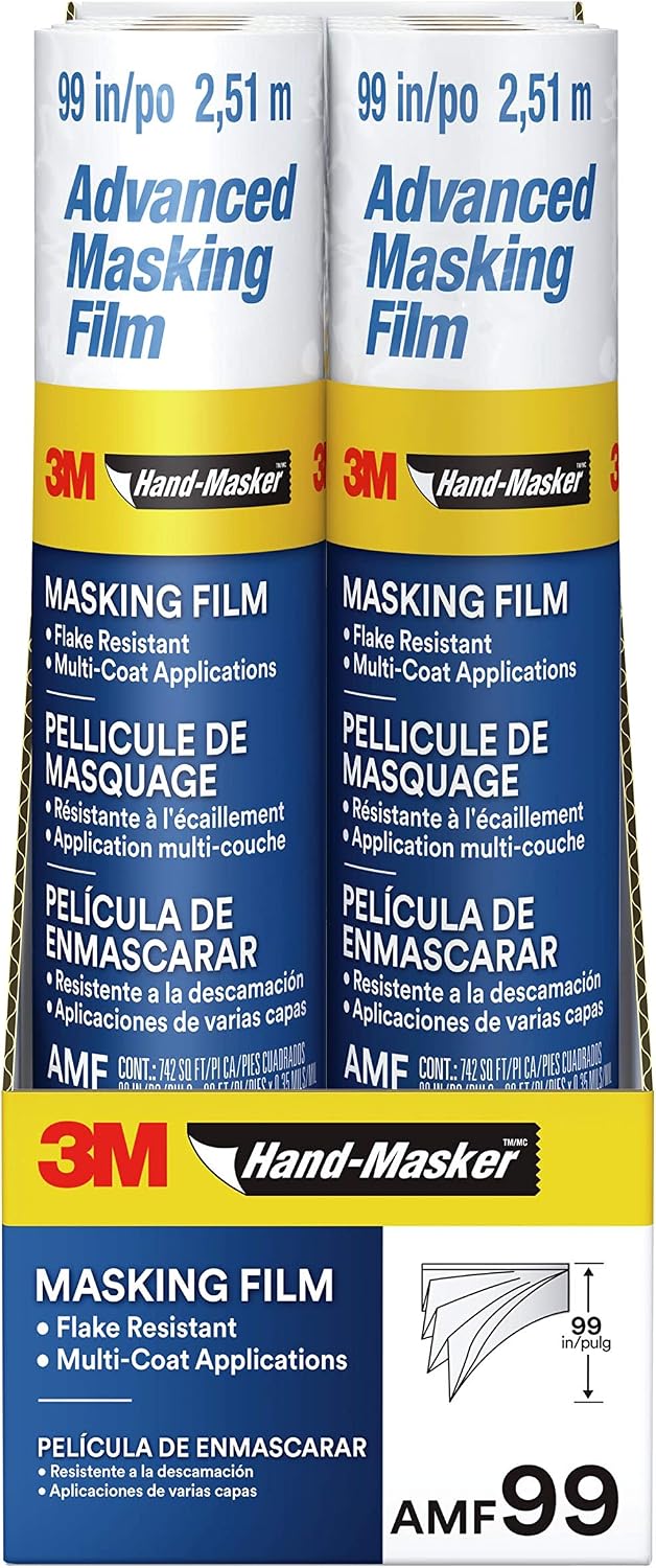 Película enmascaramiento 8 rollos 99pulg x90ft resistente